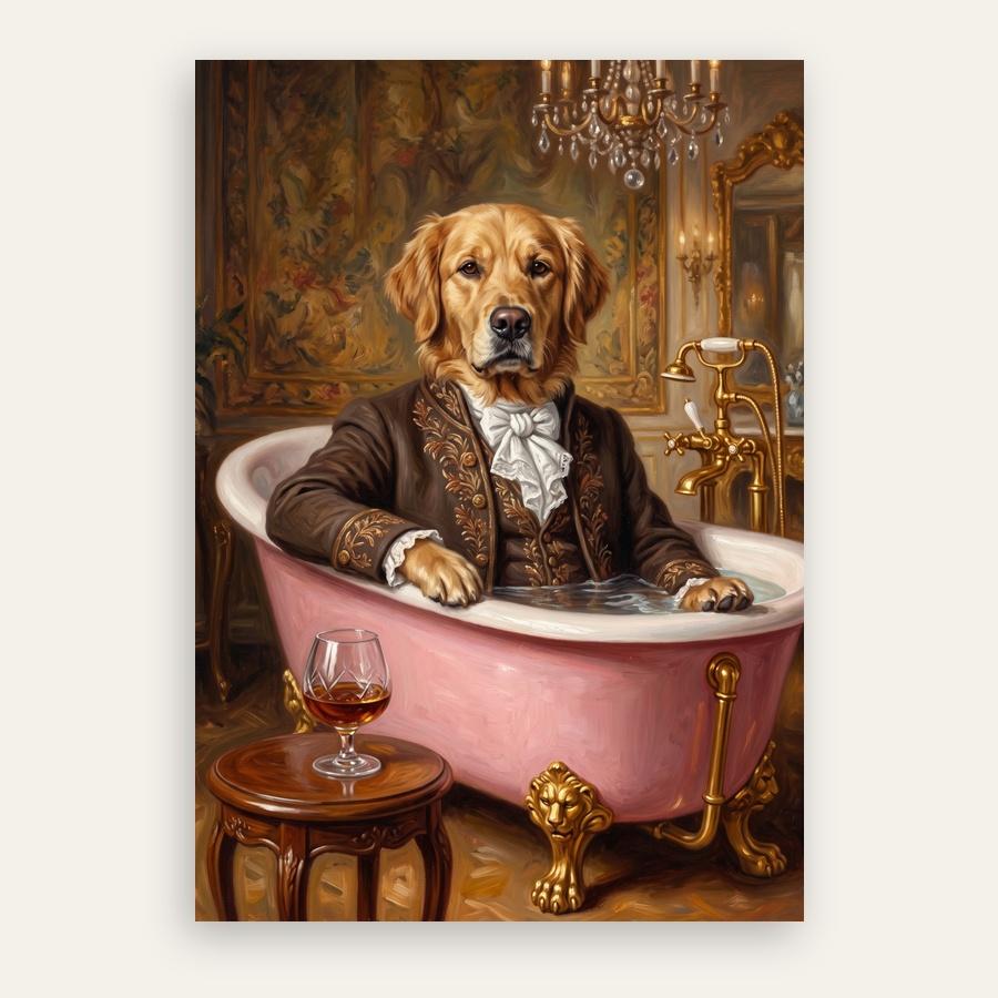 男爵肖像 — custom pet portrait